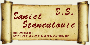 Daniel Stančulović vizit kartica